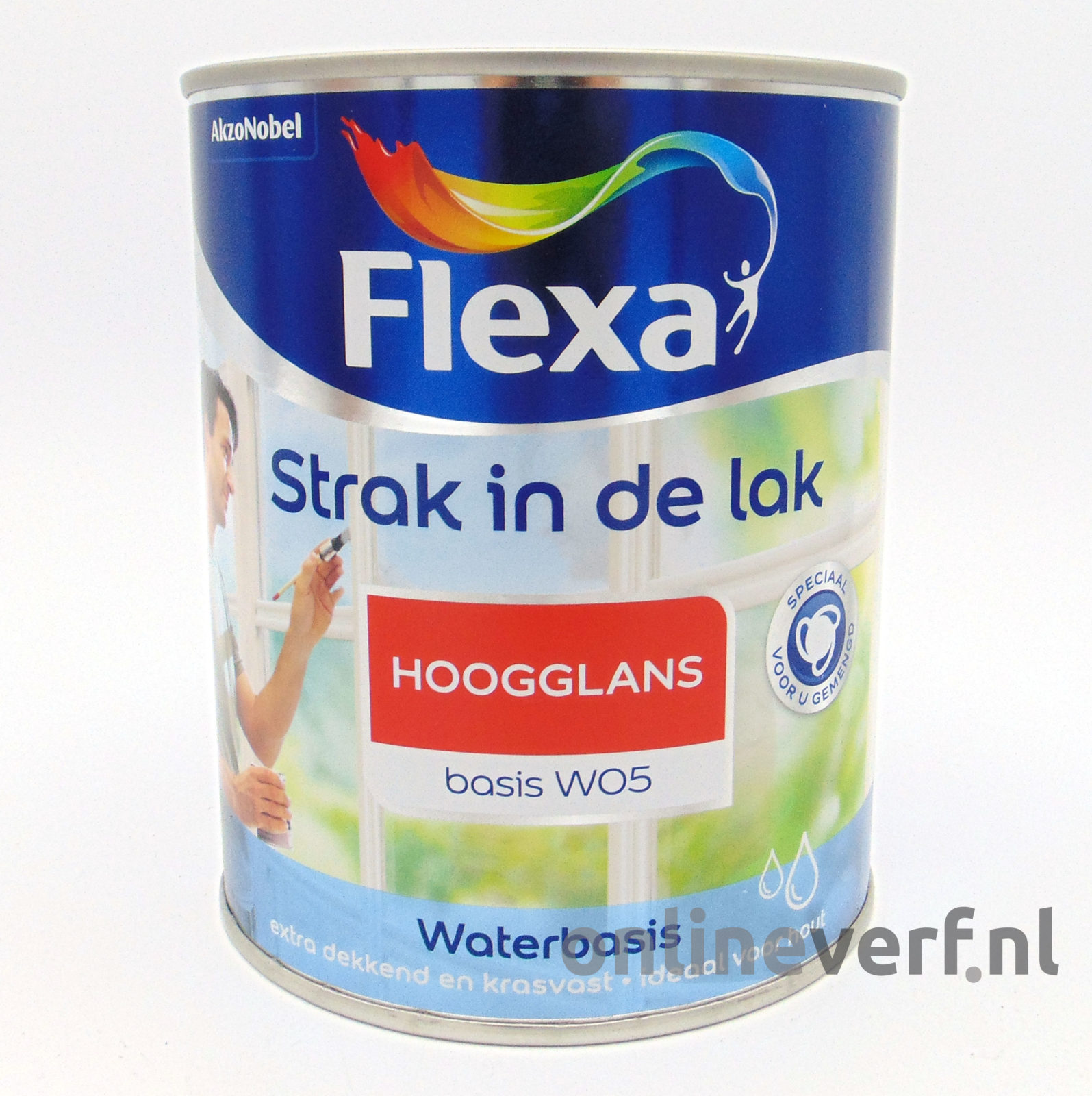 kalender Nu al Fascineren Flexa Strak in de Lak Hoogglans Waterbasis – 1 liter – Kleur naar keuze –  Splatt.nl